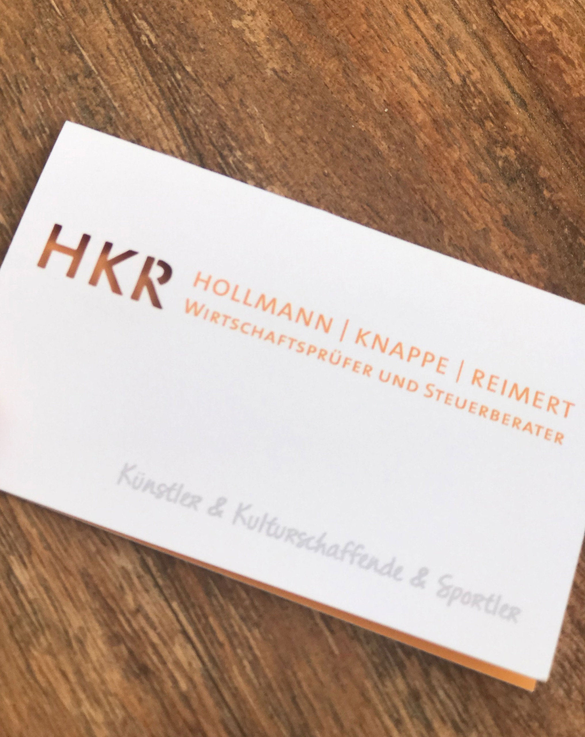Lasergestantzte Visitenkarten für HKR Berlin